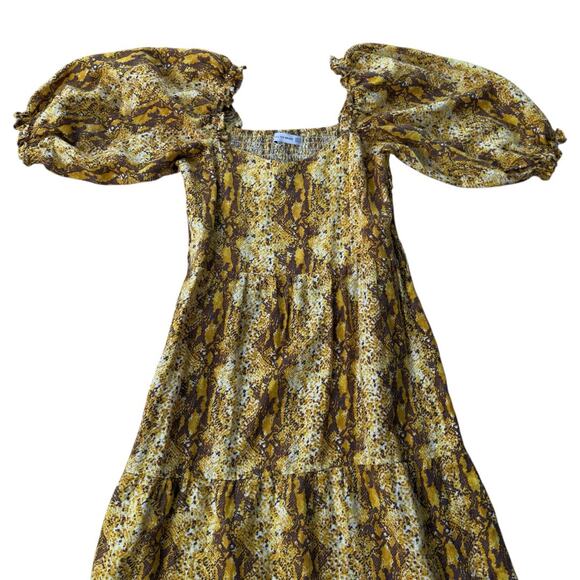 Faithfull the Brand Anthropologie Dawn Linen Dress Size 6 Medium - Picture 6 of 10